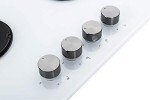 Millar 60cm White Glass Hob with 4 Burners