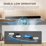 COMFEE' 90 cm Stainless Steel Chimney Hood