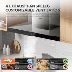 COMFEE' 90 cm Stainless Steel Chimney Hood