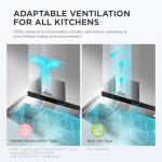 COMFEE' 90 cm Stainless Steel Chimney Hood