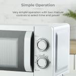 Tower 800W Manual Microwave with Mirror Door