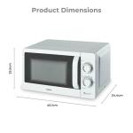 Tower 800W Manual Microwave with Mirror Door
