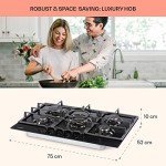 Klarstein 5-Burner Gas Hob and Cooker Unit