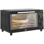 HOMCOM 9L Mini Electric Grill and Toaster Oven