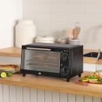 HOMCOM 9L Mini Electric Grill and Toaster Oven