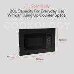 Cookology Black Built-In Microwave Oven - 20L