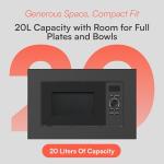 Cookology Black Built-In Microwave Oven - 20L