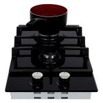Cookology 30cm Black Gas on Glass Hob