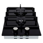 Cookology 30cm Black Gas on Glass Hob