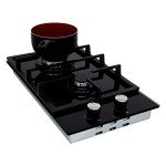 Cookology 30cm Black Gas on Glass Hob
