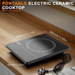 Portable Electric Ceramic Hob with Touch Screen
