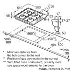 Bosch 60 cm Black Gas Hob, Serie 2