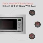 Cookology Stainless Steel 20L Built-in Microwave & Grill