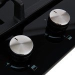 Cookology 30cm Black Gas on Glass Hob