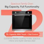 Cookology TOF650SS Multifunction Electric Oven 72L
