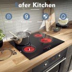 NOXTON 60cm 4 Zone Ceramic Electric Hob