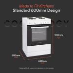 Cookology 60cm 62L Electric Cooker with Hob