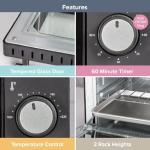 Quest 35409 9L Compact Mini Oven, Black