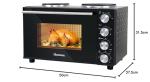 HomeTronix 30L Mini Oven with Double Hot Plate