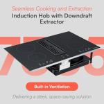 Cookology 80cm Electric Induction Hob with Extractor