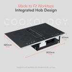 Cookology 80cm Electric Induction Hob with Extractor