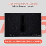 Cookology 80cm Electric Induction Hob with Extractor