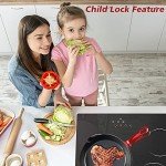 GIONIEN 60cm Black Glass Electric Cooktop