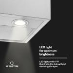 Klarstein Structura Island Extractor Hood - Silver