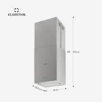 Klarstein Structura Island Extractor Hood - Silver