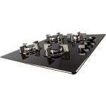 SIA GHG603BL 60cm Black 4 Burner Gas Hob
