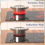 NOXTON 60cm 4 Zone Ceramic Electric Hob