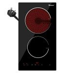 GIONIEN 30cm 2 Zone Ceramic Electric Hob