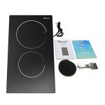 GIONIEN 30cm 2 Zone Ceramic Electric Hob