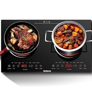 Karinear 2 Zone Electric Ceramic Hob with Timer