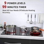 77cm Built-in Electric Ceramic Cooktop with 5 Zones