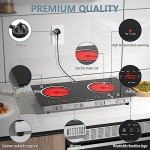 Karinear 2 Zone Electric Ceramic Hob with Timer