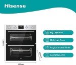 Hisense Extra Large Built-In Electric Double Oven