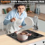 60CM Touch Control 4-Zone Electric Ceramic Hob