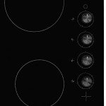 Beko 58cm Black Ceramic Hob HIC64102