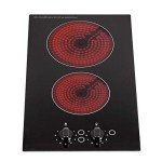 SIA 30cm 2 Burner Black Ceramic Electric Hob
