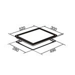 SIA 30cm 2 Burner Black Ceramic Electric Hob