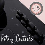 Cookology 60cm Black Ceramic Hob with 4 Zones