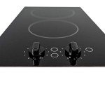 SIA 30cm 2 Burner Black Ceramic Electric Hob