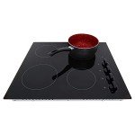 Cookology 60cm Black Ceramic Hob with 4 Zones