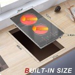 Hobsir 30cm 2 Zone Touch Control Electric Hob