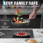 Jessier Double Ceramic Electric Hob with Timer