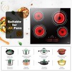 Disaenvir 4 Zone 60cm Ceramic Electric Hob
