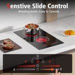 Nefaracy 30cm Electric Ceramic Hob with Timer