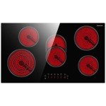 GASLAND CH90BF 90cm Glass Ceramic Hob 5 Zones