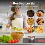 Nefaracy 30cm Electric Ceramic Hob with Timer